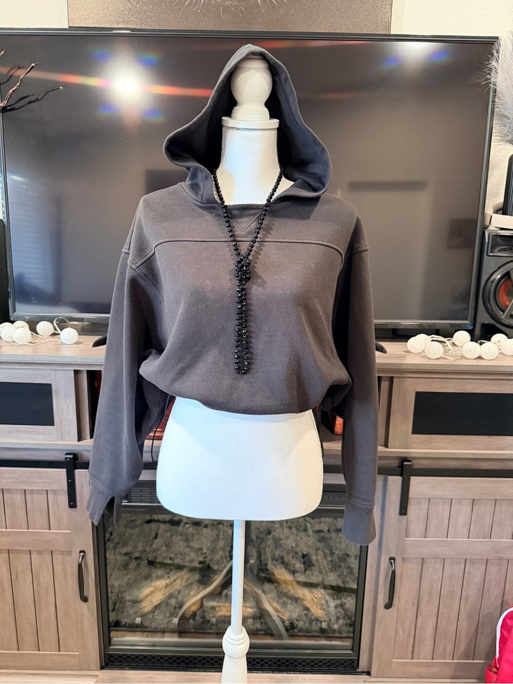 DSG Women's Hooded Pullover - Charcoal